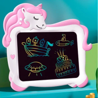 10Inch Unicorn Electronic Drawing Board LCD Screen Writing Tablet Digital Graphic Handwriting Pad Writing Toys for Kids L16