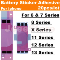 20Pcs Battery Adhesive Sticker for iPhone 11 12 XS 13 Pro Max X XR 6 6S 7 8 Plus Battery 3M Double Tape Strip Pull Trip Glue