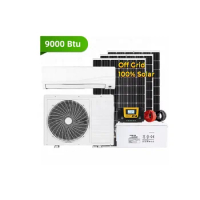 ZRACO 9000Btu solar inverter energy home system wall split off grid panel DC powered air conditioner solar air conditioner