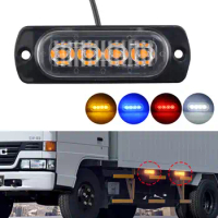 1Pcs 12V/24V 4Leds Car Warning Light Grill Breakdown Light Car Truck Trailer Beacon Lamp LED Amber Side Light Warning Lamp