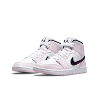 【NIKE 耐吉】籃球鞋 Air Jordan 1 Mid Barely Rose 玫瑰粉 紫羅蘭 AJ1 女鞋 BQ6472-500