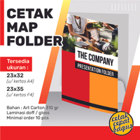 Cetak Map Folder F4 (23 x 35 cm) Satuan