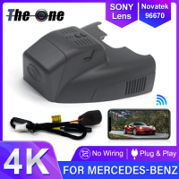 4K Car DVR Video Recorder Front Camera Dash Cam For Mercedes-Benz B Class B180 B200 W246 15-19 For MB B Class 180 200 2015-2019