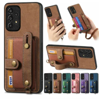 Wristband Leather Card Back Case for OPPO Realme 11 Pro Plus 5G Luxury Cover Wallet Funda Phone Realmi 10 Pro 9 8 6 Realme10 4G