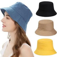 Spring Summer Portable Anti-UV Panama Hat Fisherman Cap Bucket Hat Beach Cap Sun Hat Foldable Men Women