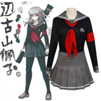 New Danganronpa V3 cosplay costumes Peko pekoyama uniform jacket/skirt/tie/socks costume for women Anime Cosplay