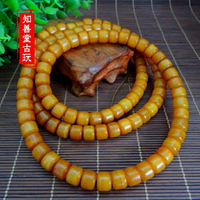 西藏牦牛骨手串佛珠108顆老料靈骨藏式牦牛骨嘎巴拉手鏈項鏈