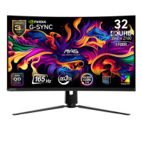【MSI 微星】MAG 321CUP QD-OLED 32型 4K曲面電競顯示器(165Hz/16:9/支援G-Sync/1700R曲度/HDR 400)