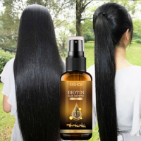 Biotin Hair Growth Solution Hair Loss Repairing Beard Eyelash Growth Oil Serum Fast Hair Growth Serum For Men Ladies Spray 30ml