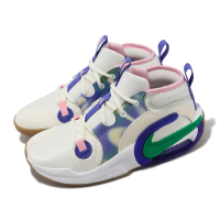 NIKE 耐吉 籃球鞋 Air Zoom Crossover 2 SE GS 白 紫 綠 女鞋 大童鞋 氣墊 運動鞋(FN6675-500)