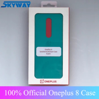 official New Oneplus 8 Case Sandstone Bumper Case Cyan Uniquely textured For Oneplus 8 Original Oneplus Case