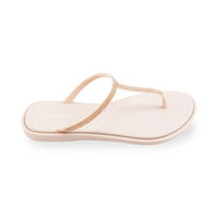 รองเท้าแตะแบบคีบ ส้นแบน 0.5 นิ้ว สีชมพู รุ่น JL-4002