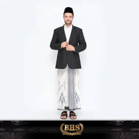 Sarung BHS Masterpiece Gold Motif M81 SGE Putih Biru