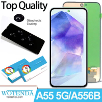 6.6" Super AMOLED 120Hz Display For Samsung A55 5G LCD A556U A556B A5560 Touch Screen Digitizer For Samsung A556E LCD