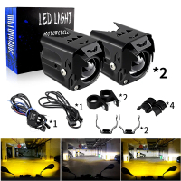 HHT6 หลอดไฟหน้ารถจักรยานยนต์ ไฟสปอตไลท์ ไฟตัดหมอก หลอดไฟคู่ สำหรับ Kawasaki ER6N Ninja ZX10R ZX14 ZX