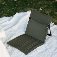 Foldable Camping Chair with Carry Bag Backrest Cushion Chair Oxford Cloth Folding Back Beach Chair for Outdoor Picnic Barbecue