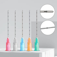 Micro Blunt Cannula Uric Acid Facial Filling Injection Meso Nano Blunt Tip Micro Needle 25G x 50mm Syringe Stainless Needle