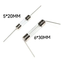Fius Kaca dengan Plumbum, 6X305X20, untuk Periuk Aruhan, 10A, 12A, dan 15A, dengan Pin Plumbum