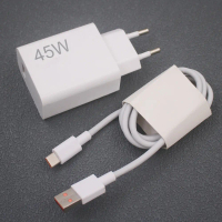 45W For xiaomi EU Turbo Fast Charging Power Adapter 1/1.5/2 M ประเภท C สําหรับ Mi 15 14 13 12 Ultra 