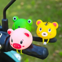 Bicycle Handle Light with Bandage Cute Animal Pig Frog Tiger Light Kids Bike Scooter Handlebar Decoration Bike Accessories
