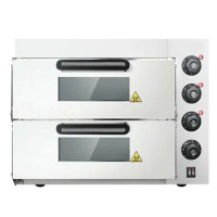 Electric oven commercial double-layer baking bread pancake pizza oven two-layer two-plate oven