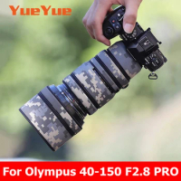 For Olympus 40-150 Lens Waterproof Camouflage Coat Rain Cover Protective Sleeve Case Nylon Guns Cloth ED 40-150mm F2.8 PRO