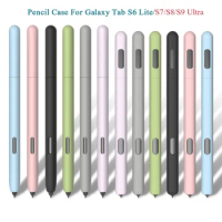 For Samsung Galaxy Tab S9 11 inch S9+ 12.4" S9 Ultra Silicone Pencil Case for Samsung Galaxy Tab S6 Lite S Pen S7 S7 FE S8 Ultr