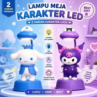 Lampu Meja Kuromi Cinnamoroll Karakter LED USB Mini Figure Lamp 2 Varian Cute Desk Lamp Lampu Tidur 