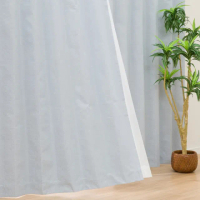 【NITORI 宜得利家居】遮光1級 隔熱 隔音 窗簾 RD100 BL 100×200×1(遮光1級 隔熱 隔音 窗簾)