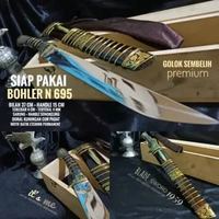 GOLOK SEMBELIH HIGHCLASS GERMANY🇩🇪 STEEL BOHLER N695 SERIES TAHAN KARAT TANDUK BULE BERSERTIFIKASI &