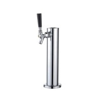 One way beer tower with beer faucet, Single beer tap tower for dispenser draft beer for bar or homebrew