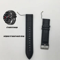 hot sell 4g smart watch x7 phone watch belt saat hour black leather watchband strap replacement wrist watch straps