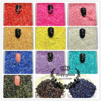 2mm 5000pcs/pack Shiny AB Resin Jelly Rhinestone 14 Facets Flatback Cabochon Stone Decoration for Phones Bags Shoes Nails DIY