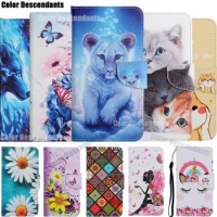 For Xiaomi Redmi 12C 11A 4G 10C Case on For Xiomi Redmi Note12 Note 12 Pro 5G Redmi12C Leather Cases Flip Stand Phone Cover