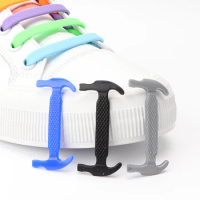 16pcs/set Elastic Silicone Shoelaces for Sneakers No Tie Shoe Laces Rubber Without Ties Shoelace Man Women Child Adult Shoe Lace