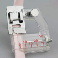 1 pcs Adjustable Bias Tape Binding Foot Snap On Presser Foot For Brother Janome Sewing Machine Accessories Tools ZH955 6290