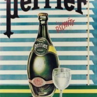 Perrier Mineral Water Metal Tin Sign Poster Wall Plaque vintage wall decor
