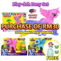 Play Doh Toys Clay Set My Little Pony Clay Play Dough Tanah Liat Play Doh Mainan Budak Lelaki Peremp