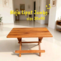 Rehal Al Qur'an Meja Lipat Kayu Jati Meja Ngaji Belajar Meja Caffe Ukuran Jumbo