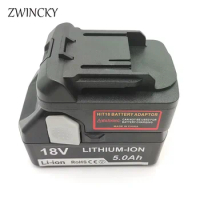 For Hitachi For Hikoki Battery Adapter Converter 18V Li-Ion Battery on For Makita 14.4V 18V Lithium Electrical Power Tool Use