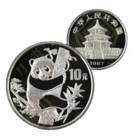 1987 China Panda Silver Coin 1oz Ag.999 Real Original Silver Commemorative World Collect Coins