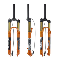 Bolany Mountain bike fork 120mm travel Air Resilience Suspension 26 27.5 29 Inch Oil Damping Bike Fork magnesium alloy MTB Fork