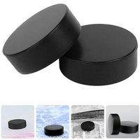 2/3/6pcs Ice Hockey Puck Gym Hockey Ball Training Race Puck For Beginners Children Teenagers Practicing Supplies