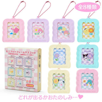 小禮堂 【拆售】Sanrio 三麗鷗 迷你造型相框吊飾 (一直走花路吧) Kitty 美樂蒂