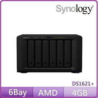 【六顆希捷8TB企業級組合】群暉 Synology DS1621-PLUS 6Bay網路儲存伺服器 2.2GHz四核  4GB DDR4 SO-DIM + 六顆希捷8TB