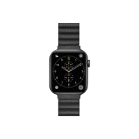 【LAUT 萊德】Apple Watch 42/44/45/49mm 磁吸時尚錶帶-黑