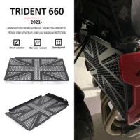 New Motorcycle Accessories Black For Trident660 For TRIDENT660 Radiator Grille Guard Cover Protector For Trident 660 2021-