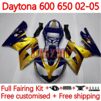 Body For Triumph Daytona600 Daytona 650 600 Daytona650 2002 2003 2004 2005 yellow blue Daytona 600 02 03 04 05 Fairing 148No.6