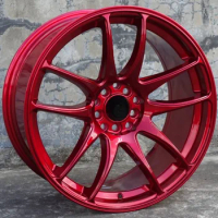 Red 17 Inch 4x100 4x114.3 5x100 5x114.3 Car Alloy Wheel Rims Fit For Honda Toyota Mazda Hyundai MINI Nissan Volkswagen Subaru