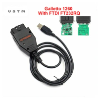 Galletto 1260 ECU Chip Tuning Tool FTDI Chip ECU Flasher Programmer Read&amp;Write Auto OBD 2 Scanner OBD2 Car Diagnotic Tools Cable
